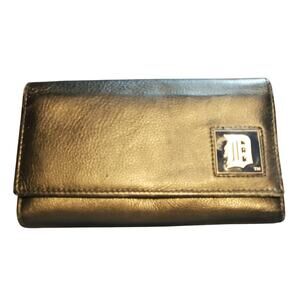 Leather Woman's Wallet Detroit Tigers Old English D